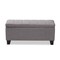 Baxton Studio Fera Gray Upholstered Storage Ottoman 154-9274 - alternate 5